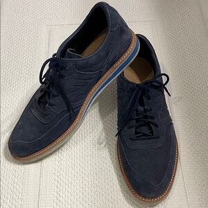 New Balance Dark Blue Suede Oxfords